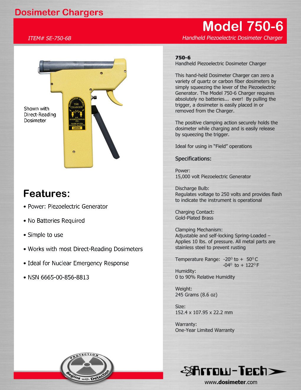 SE - 750 - 6 Piezoelectric Charger - KI Canada