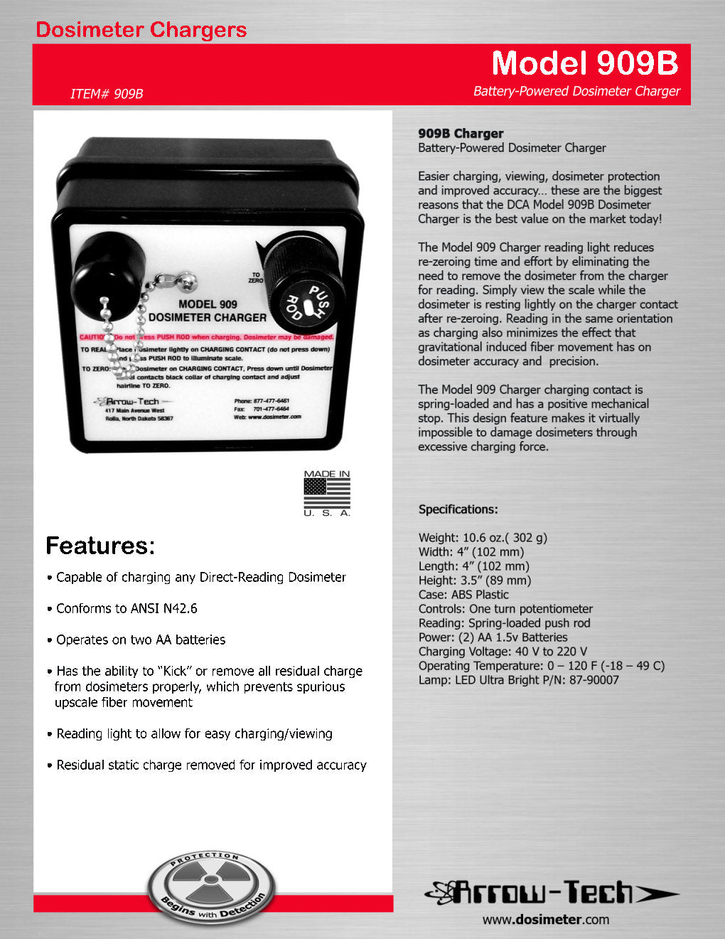 909B Dosimeter Charger - KI Canada