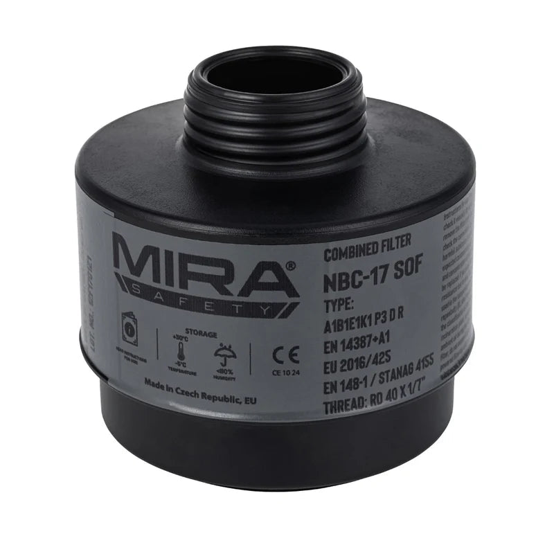 MIRA Safety NBC - 17 SOF Lightweight CBRN Gas Mask Filter - KI Canada