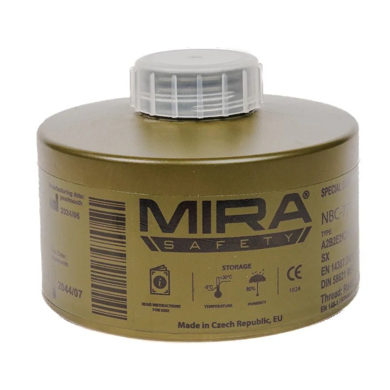 MIRA Safety NBC - 77 SOF CBRN Gas Mask Filter (40mm NATO) - KI Canada
