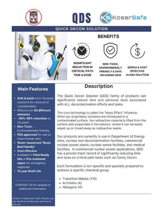 Quick Decon Solution (QDS) - quart - KI Canada