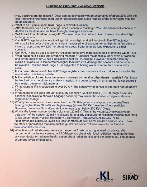 SIRAD CARD - KI Canada